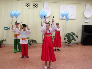 Учащиеся специальной школы 78 Танец ложкарей