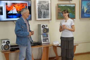 Н. Вовк,художник, член объединения Сибирские просторы поздравляет автора